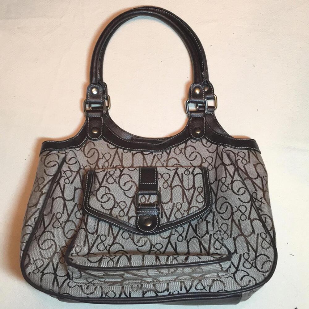 🍁NY&C Purse, Dual straps tan bag and brown NY&C